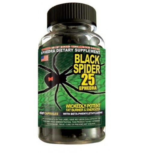 Black Spider 25 Ephedra Fat Burner