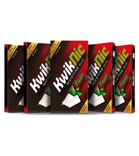 KwikNic 2mg Chewing Gums Paan Pack Of 5