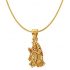 Memoir Gold Plated Brass, Radha Krishna, Small and Sober, Stylish Pendant Hindu_3
