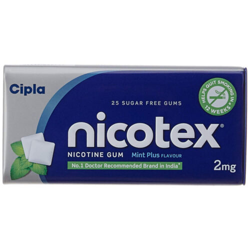 Nicotex 2mg Chewing Gums Tin Box Mint Plus