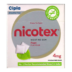 Nicotex 4mg Chewing Gums Paan