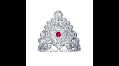 RAJLAXMI JEWELLERS 925/92.5 Pure Silver MUKUT/Crown for Hindu GOD and Men and Women (Size? - Image 6