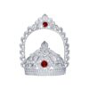 RAJLAXMI JEWELLERS 925/92.5 Pure Silver MUKUT/Crown for Hindu GOD and Men and Women (Size?