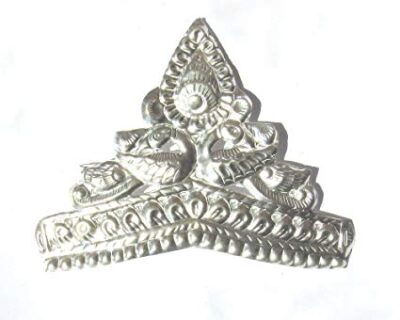 RAJLAXMI JEWELLERS 925/92.5 Pure Silver MUKUT/Crown for Hindu GOD and Men and Women (Size? - Image 3