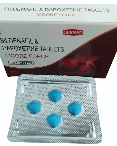Vigore Force Tablets for Men Sildenafil Dapoxetine by German Remedies blister pack