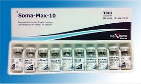 MAX TREME PHARMA SOMA MAX 10 / RECOMBINANT HUMAN GROWTH HORMONE SOMATROPIN FOR INJECTION 100IU KIT – MAXTREME PHARMA