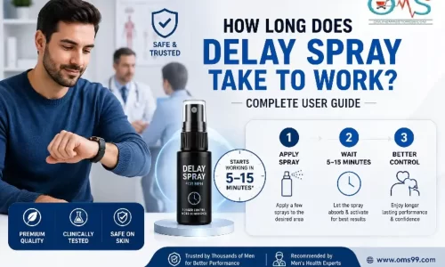How Long Does Delay Spray Take to Work complete user guide with OMS99 delay spray, application timeline, and men's wellness information